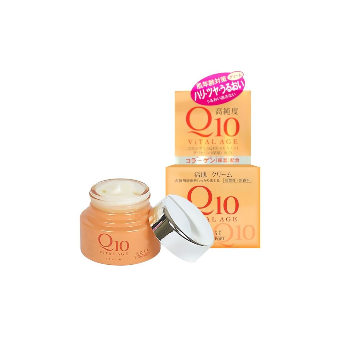 Kem dưỡng da chống lão hóa Kose Q10 Vital Age 40g Kem dưỡng da chống lão hóa Kose Q10 Vital Age 40g
