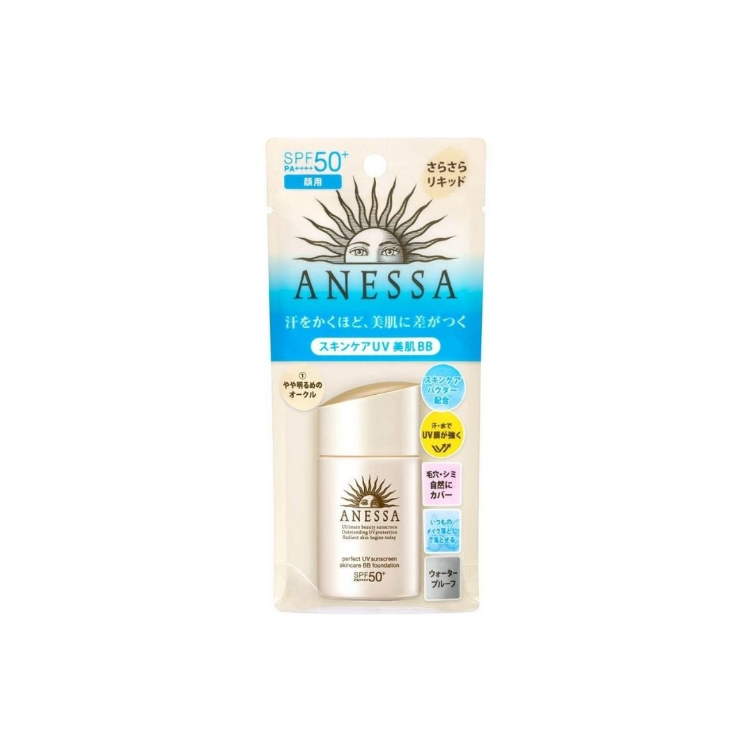 Kem nền trang điểm chống nắng Anessa Perfect UV Sunscreen Skincare BB Foundation SPF50+/ PA++++ 25ml Kem nền trang điểm chống nắng Anessa Perfect UV Sunscreen Skincare BB Foundation SPF50+/ PA++++ 25ml