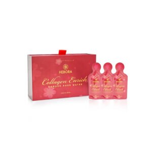 Nước uống đẹp da Hebora Collagen Enrich Damask Rose Water (hộp 28 túi x 15ml)