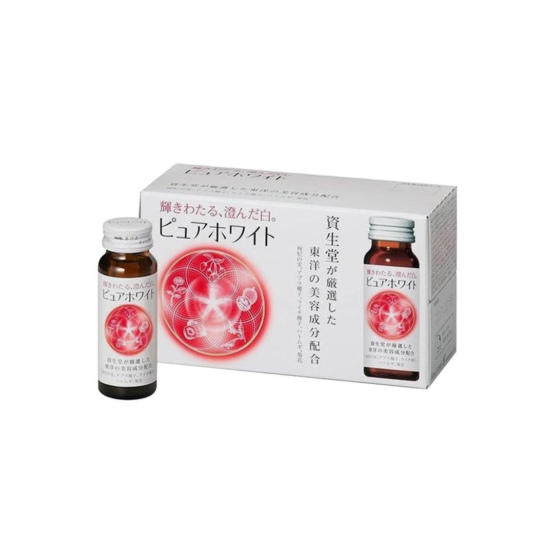 Nước uống trắng da Shiseido Pure White (Hộp 10 chai x 50ml) Nước uống trắng da Shiseido Pure White (Hộp 10 chai x 50ml)