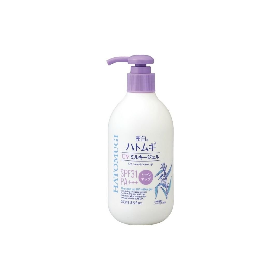 Sữa dưỡng thể nâng tông chống nắng Hatomugi The Tone Up UV Milky Gel SPF31 PA+++ 250ml Sữa dưỡng thể nâng tông chống nắng Hatomugi The Tone Up UV Milky Gel SPF31 PA+++ 250ml