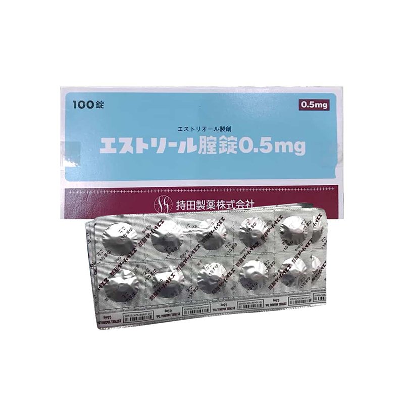 Viên nén đặt âm đạo Estoril 0.5mg (Vỉ 10 viên) Viên nén đặt âm đạo Estoril 0.5mg (Vỉ 10 viên)