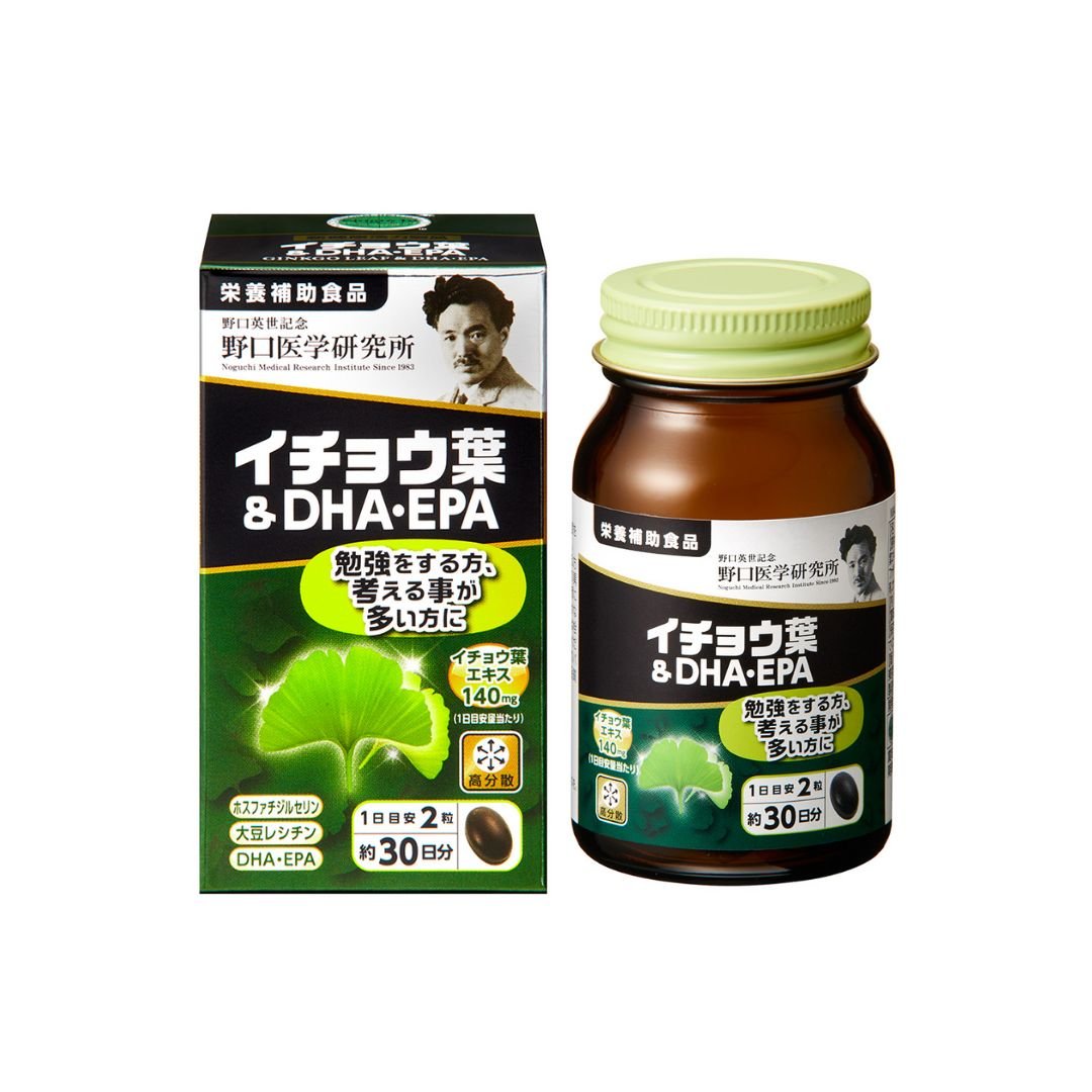 Viên uống bổ não Noguchi DHA EPA Ginkgo 60 viên - Mẫu mới Viên uống bổ não Noguchi DHA EPA Ginkgo 60 viên - Mẫu mới