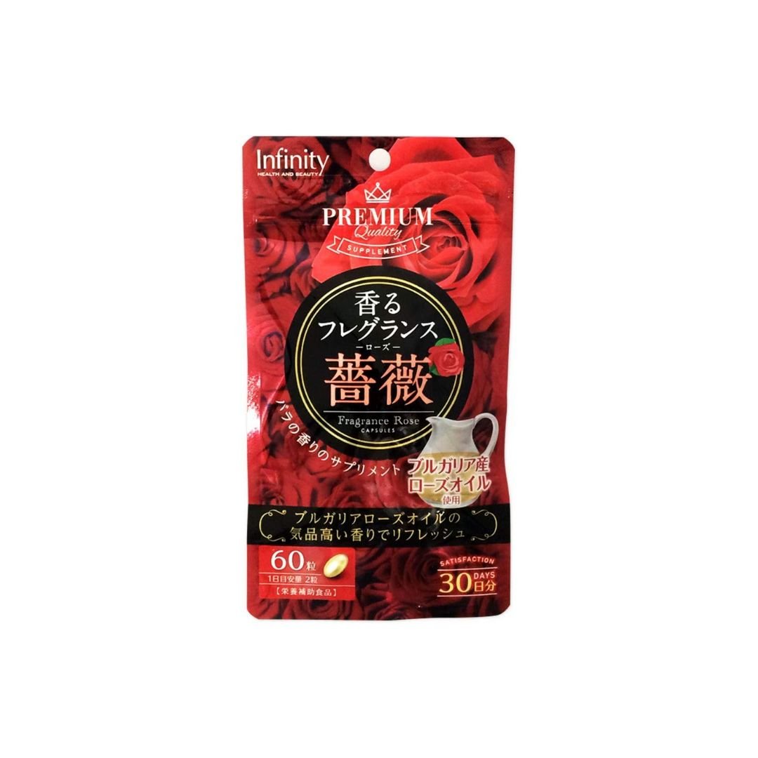 Viên uống thơm cơ thể Premium Infinity Fragrance Rose 60 viên 30 ngày Viên uống thơm cơ thể Premium Infinity Fragrance Rose 60 viên 30 ngày