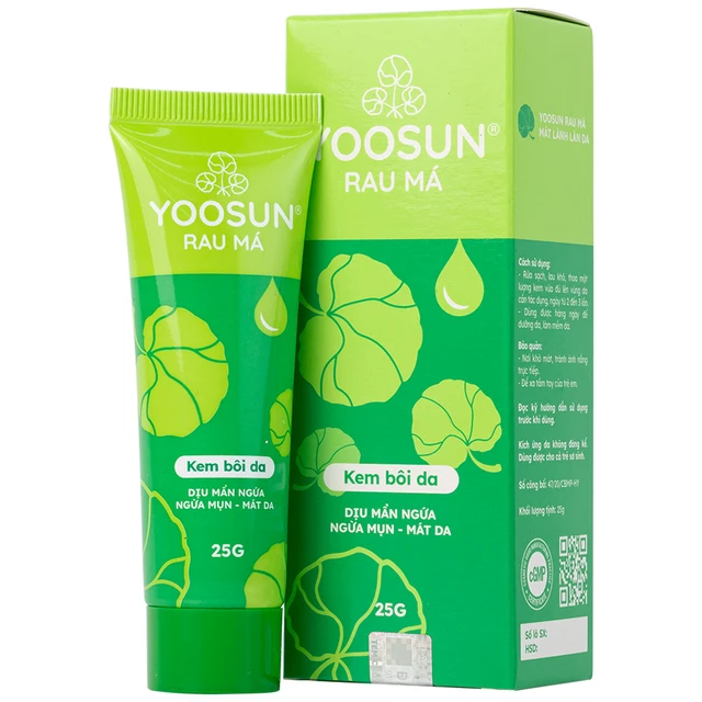 Kem bôi Yoosun Rau Má giúp dịu da, mẫn ngứa, ngừa mụn (25g) Kem bôi Yoosun Rau Má giúp dịu da, mẫn ngứa, ngừa mụn (25g)