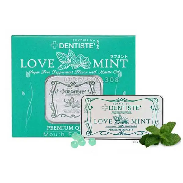 Kẹo ngậm tình yêu Love Mint (1 hộp x 20 viên) Kẹo ngậm tình yêu Love Mint (1 hộp x 20 viên)