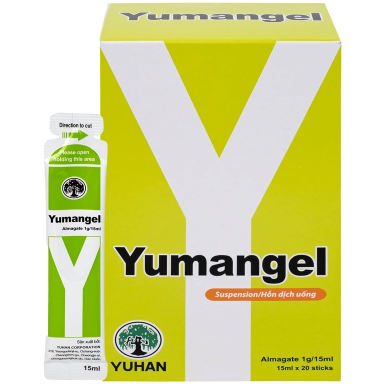 Hỗn dịch uống Yumangel Yuhan kháng acid và cải thiện loét dạ dày - tá tràng (20 gói x 15ml) Hỗn dịch uống Yumangel Yuhan kháng acid và cải thiện loét dạ dày - tá tràng (20 gói x 15ml)